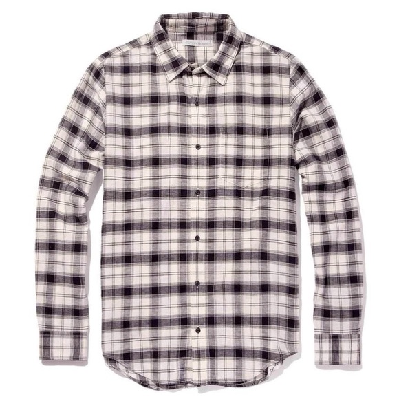 outerknown Other - Outerknown Men’s Highline L/S Shirt in Black and White Plaid